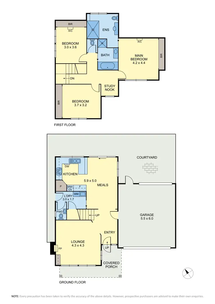 Floorplan of Homely townhouse listing, 3/22 Argyle Street, Moonee Ponds VIC 3039
