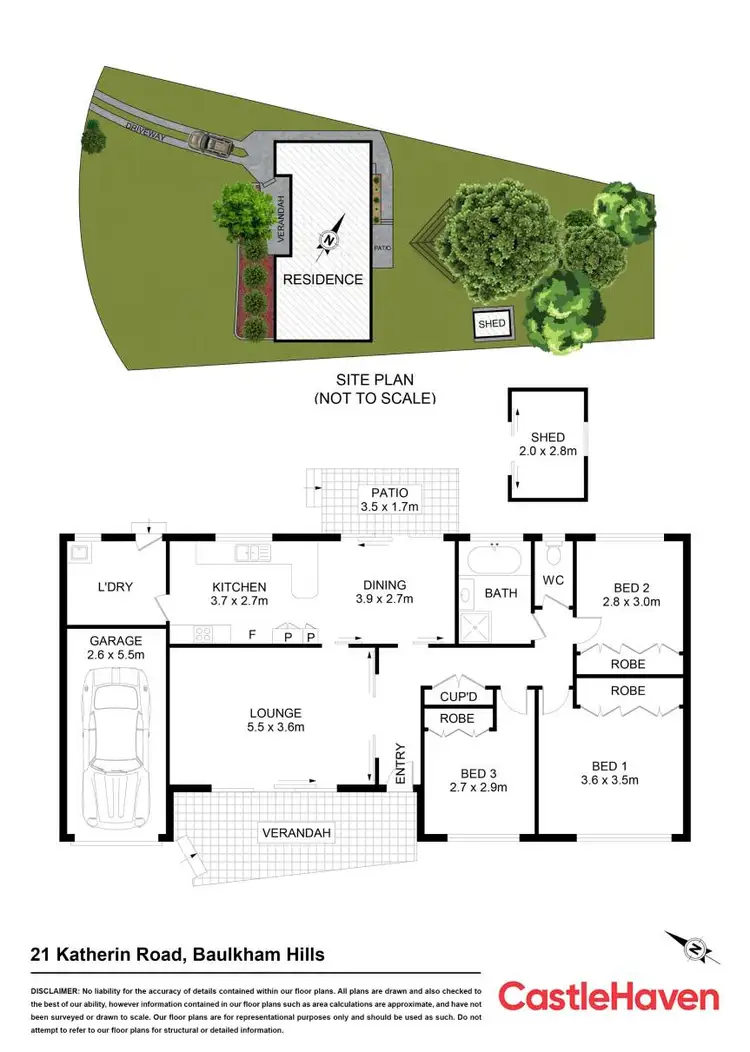 Floorplan of Homely house listing, 21 Katherin Road, Baulkham Hills NSW 2153