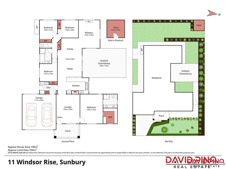 Floorplan of Homely house listing, 11 Windsor Rise, Sunbury VIC 3429