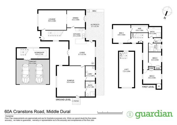 Floorplan of Homely house listing, 60A Cranstons Road, Middle Dural NSW 2158