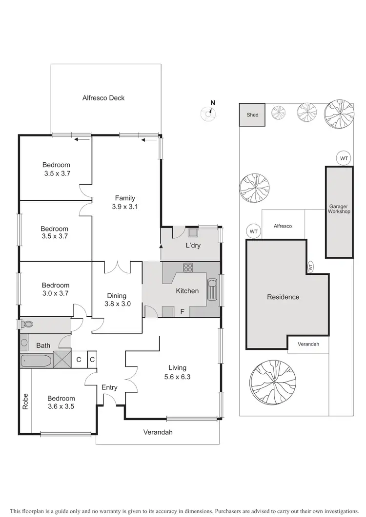 Floorplan of Homely house listing, 9 Karen Street, Highett VIC 3190