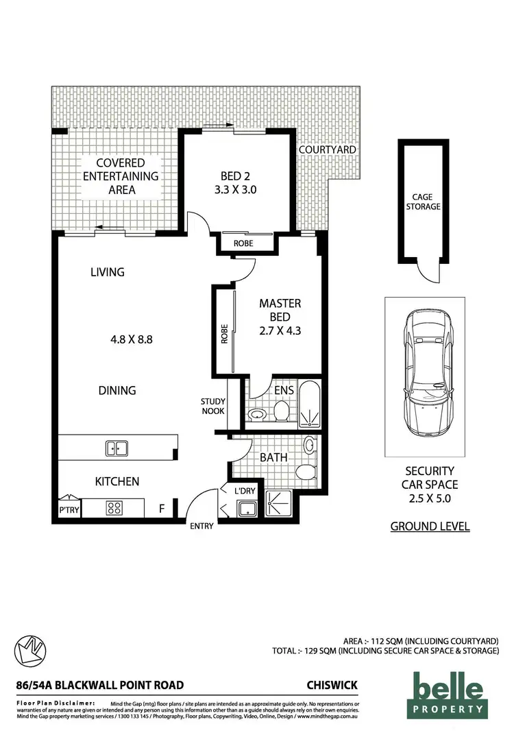 Floorplan of Homely apartment listing, 86/54A Blackwall Point Road, Chiswick NSW 2046