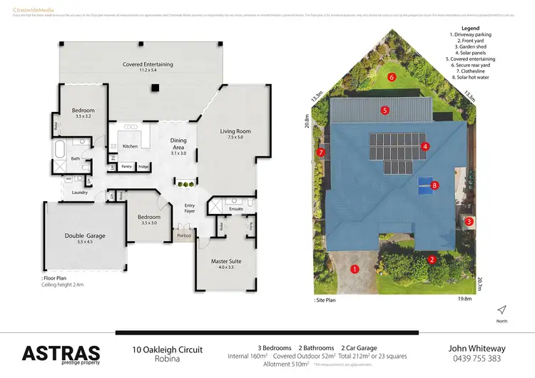 Floorplan of Homely house listing, 10 Oakleigh Circuit, Robina QLD 4226
