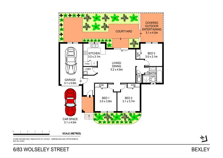 Floorplan of Homely villa listing, 6/83 Wolseley Street, Bexley NSW 2207