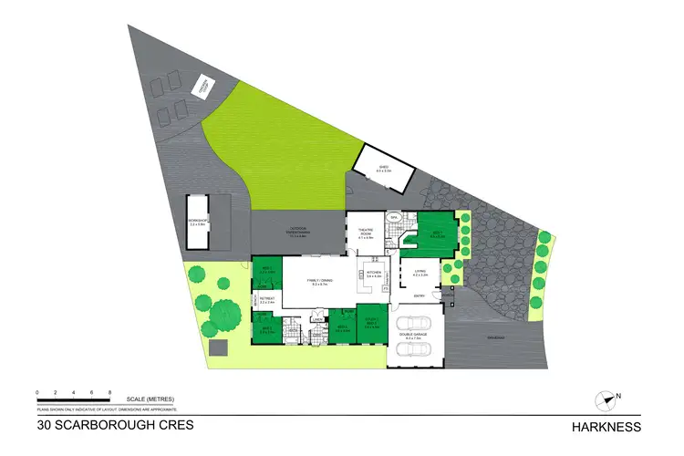 Floorplan of Homely house listing, 30 Scarborough Crescent, Harkness VIC 3337