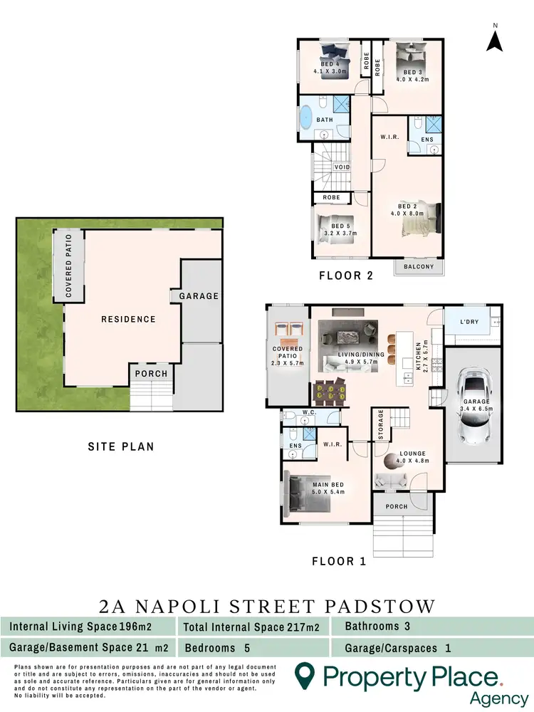 Floorplan of Homely semi-detached listing, 2A Napoli Street, Padstow NSW 2211