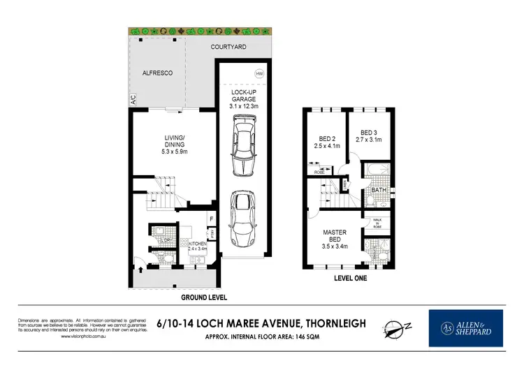 Floorplan of Homely townhouse listing, 6/10-14 Loch Maree Avenue, Thornleigh NSW 2120