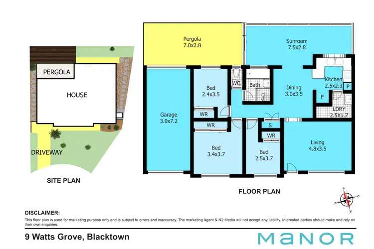 Floorplan of Homely house listing, 9 Watts Grove, Blacktown NSW 2148