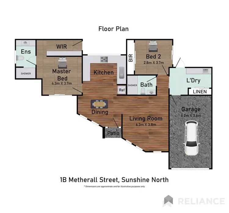 Floorplan of Homely house listing, 1B Metherall Street, Sunshine North VIC 3020