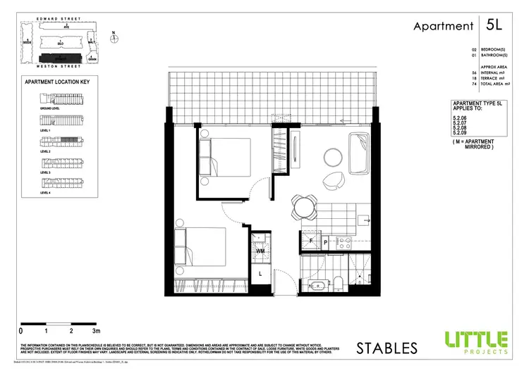 Floorplan of Homely apartment listing, 5208/185 Weston Street, Brunswick East VIC 3057