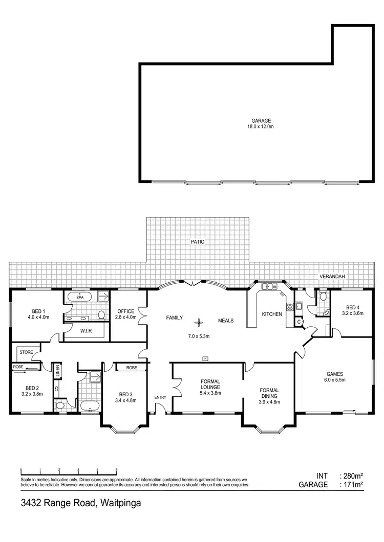Floorplan of Homely rural property listing, 3432 Range Road, Waitpinga SA 5211