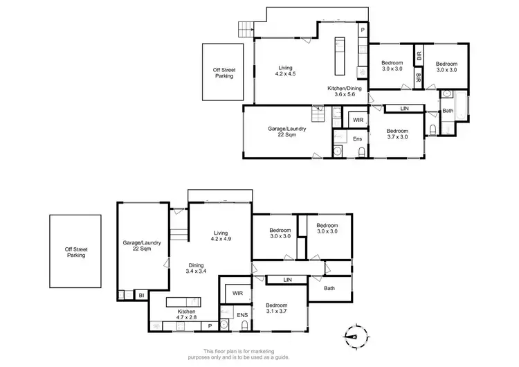 Floorplan of Homely unit listing, 1/24 Roybridge Way, Howrah TAS 7018