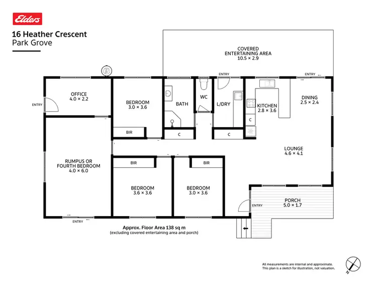Floorplan of Homely house listing, 16 Heather Crescent, Park Grove TAS 7320