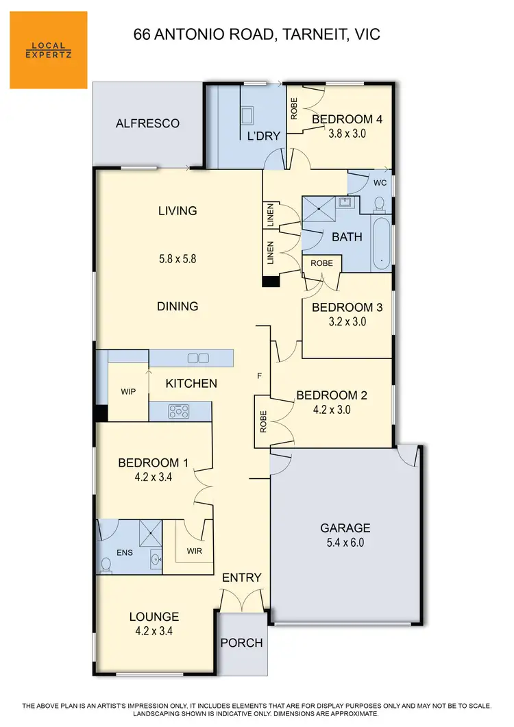 Floorplan of Homely house listing, 66 Antonio Road, Tarneit VIC 3029