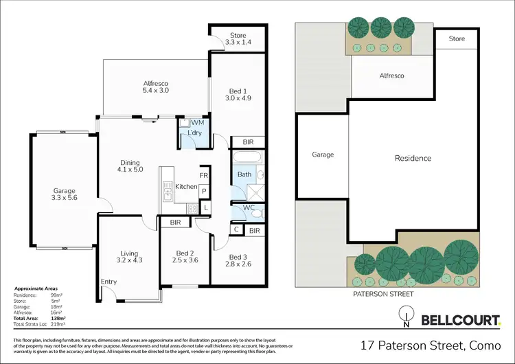 Floorplan of Homely villa listing, 17 Paterson Street, Como WA 6152