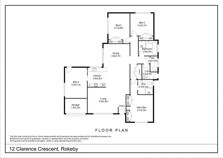 Floorplan of Homely house listing, 12 Clarence Crescent, Rokeby TAS 7019