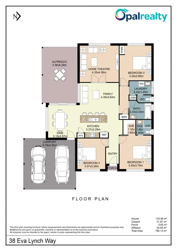 Floorplan of Homely house listing, 38 Eva Lynch Way, Port Kennedy WA 6172