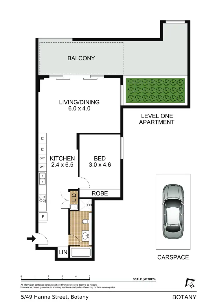 Floorplan of Homely apartment listing, 5/49 Hanna Street, Botany NSW 2019