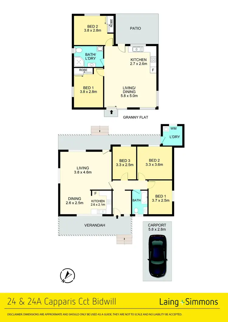 Floorplan of Homely house listing, 24 & 24a Capparis Circuit, Bidwill NSW 2770