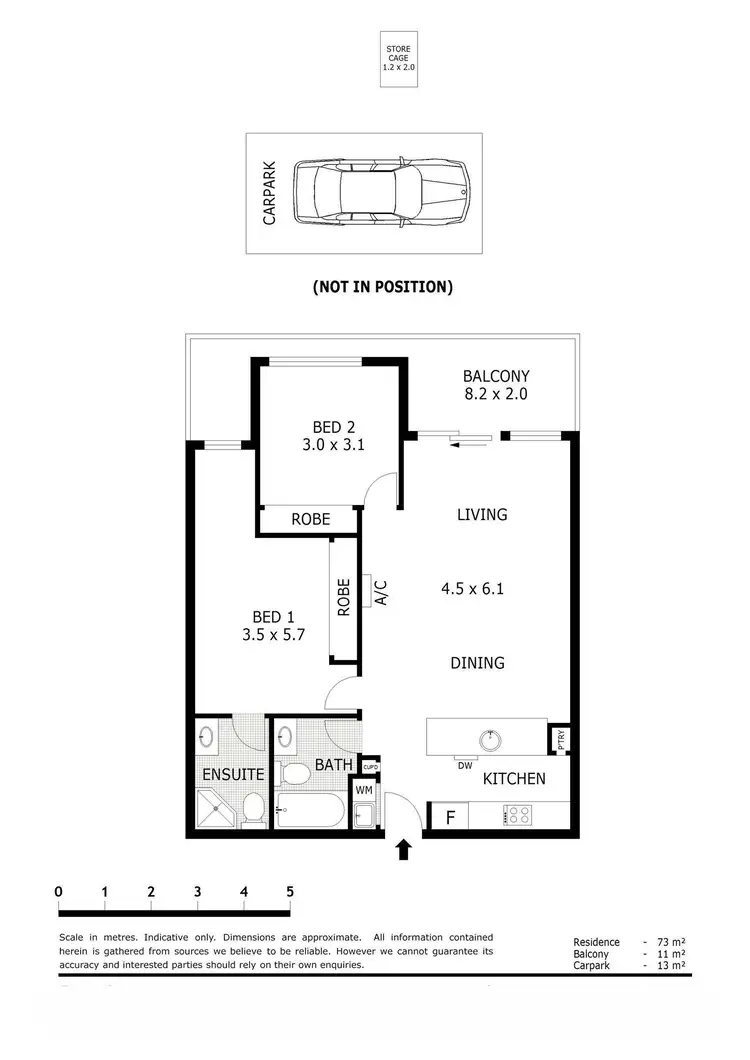 Floorplan of Homely apartment listing, 13/280 Blackburn Road, Glen Waverley VIC 3150