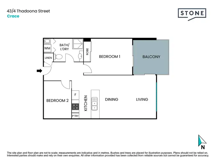 Floorplan of Homely apartment listing, 43/4 Thadoona Street, Crace ACT 2911