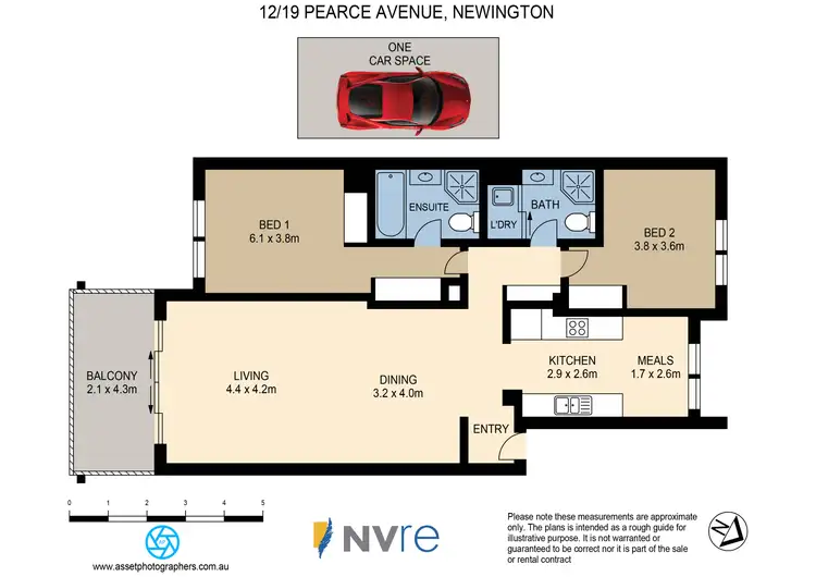 Floorplan of Homely apartment listing, 12/19 Pearce Avenue, Newington NSW 2127