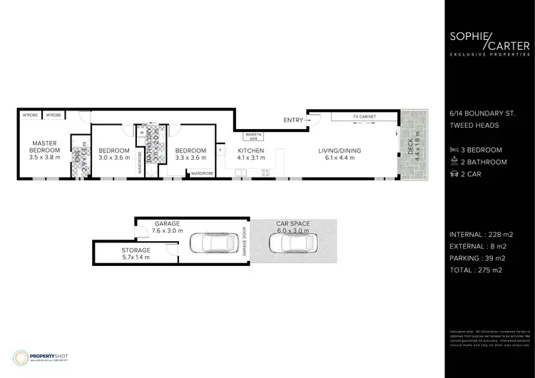 Floorplan of Homely unit listing, 6/14 Boundary Street, Tweed Heads NSW 2485