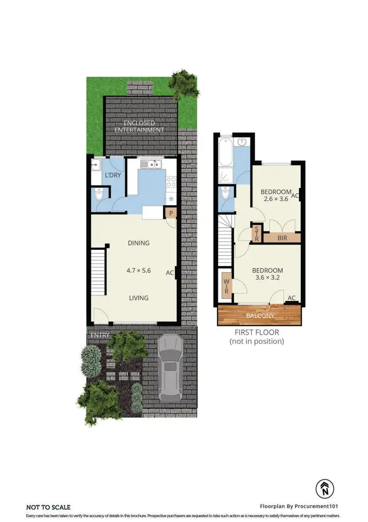 Floorplan of Homely unit listing, 36/99-101 Nepean Highway, Seaford VIC 3198