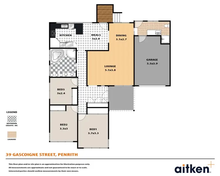 Floorplan of Homely house listing, 39 Gascoigne Street, Penrith NSW 2750