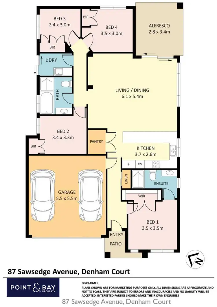 Floorplan of Homely house listing, 87 Sawsedge Avenue, Denham Court NSW 2565