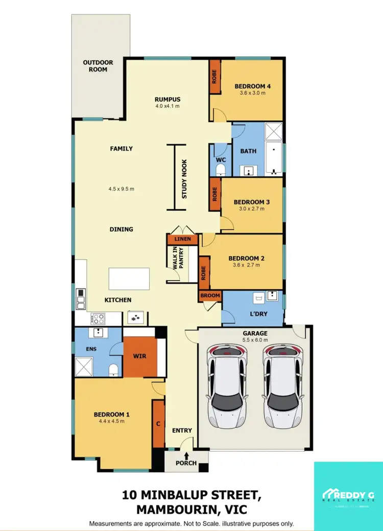 Floorplan of Homely house listing, 10 Minbalup Street, Mambourin VIC 3024
