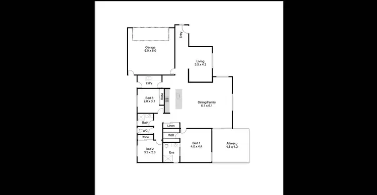 Floorplan of Homely house listing, 25 Freeman Crescent, Baranduda VIC 3691