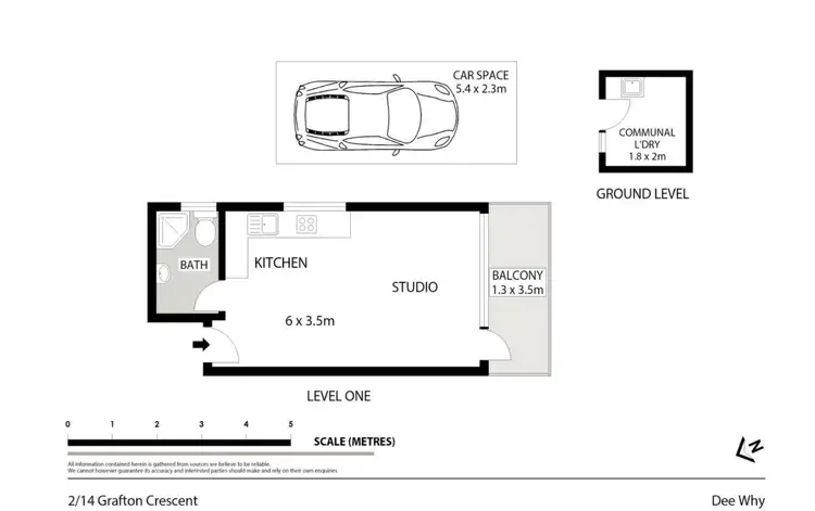 Floorplan of Homely apartment listing, 2/14 Grafton Crescent, Dee Why NSW 2099