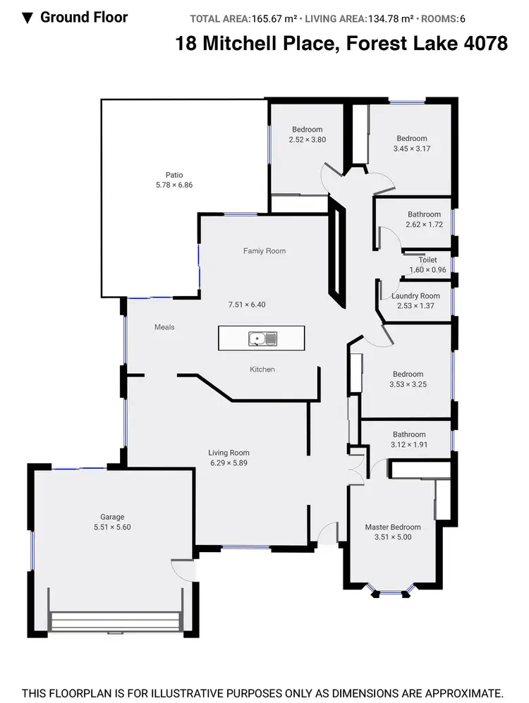 Floorplan of Homely house listing, 18 Mitchell Place, Forest Lake QLD 4078