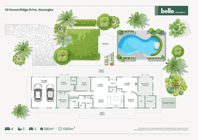Floorplan of Homely house listing, 25 Forest Ridge Drive, Narangba QLD 4504