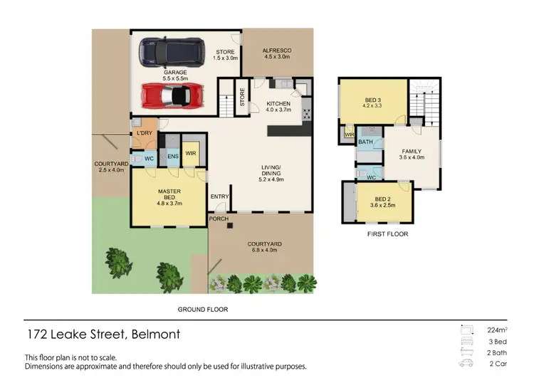 Floorplan of Homely house listing, 172 Leake Street, Belmont WA 6104