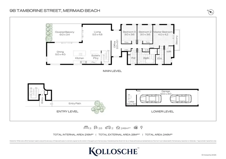 Floorplan of Homely villa listing, 9B Tamborine Street, Mermaid Beach QLD 4218