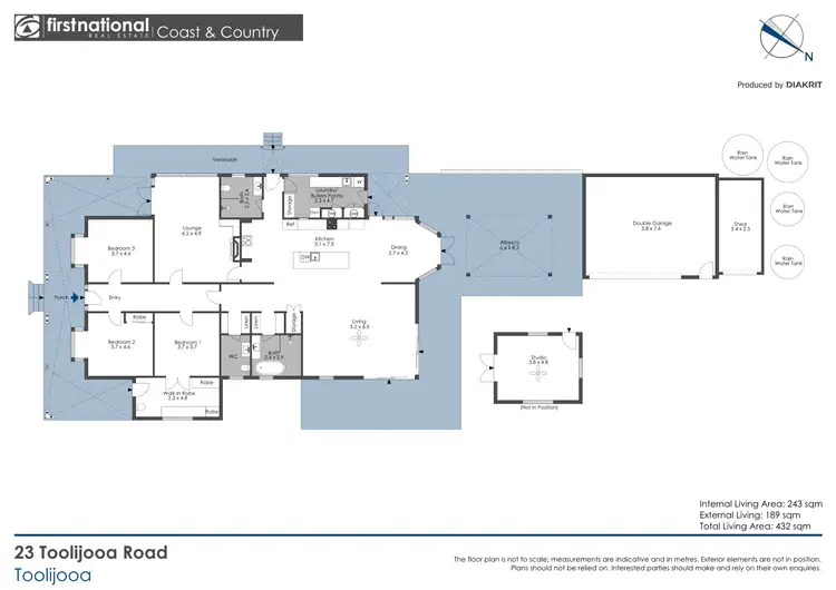 Floorplan of Homely rural property listing, 23 Toolijooa Road, Toolijooa NSW 2534