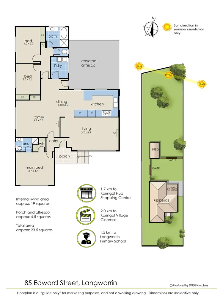 Floorplan of Homely house listing, 85 Edward Street, Langwarrin VIC 3910