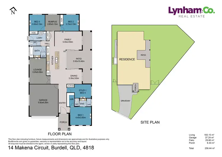 Floorplan of Homely house listing, 14 Makena Circuit, Burdell QLD 4818