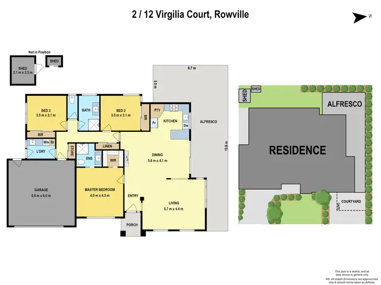 Floorplan of Homely townhouse listing, 2/12 Virgilia Court, Rowville VIC 3178