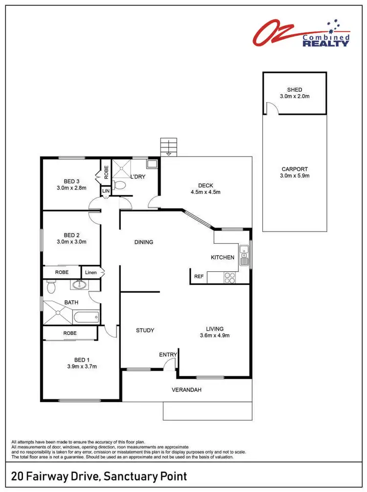 Floorplan of Homely house listing, 20 Fairway Drive, Sanctuary Point NSW 2540
