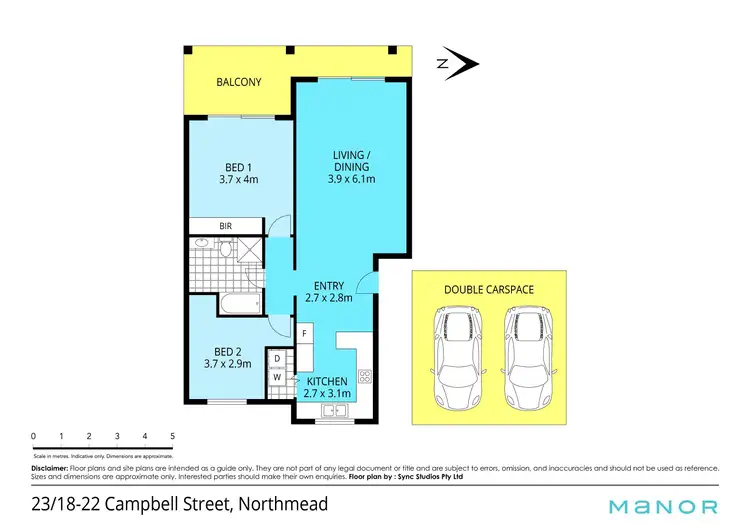 Floorplan of Homely apartment listing, 23/18-22 Campbell Street, Northmead NSW 2152