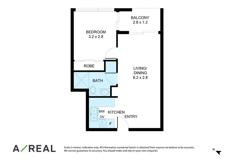 Floorplan of Homely apartment listing, 802/613 Swanston Street, Carlton VIC 3053