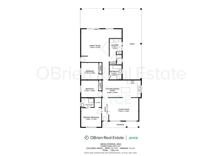 Floorplan of Homely house listing, 5 Brien Crescent, Wangaratta VIC 3677