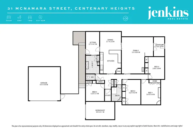 Floorplan of Homely house listing, 31 McNamara Street, Centenary Heights QLD 4350