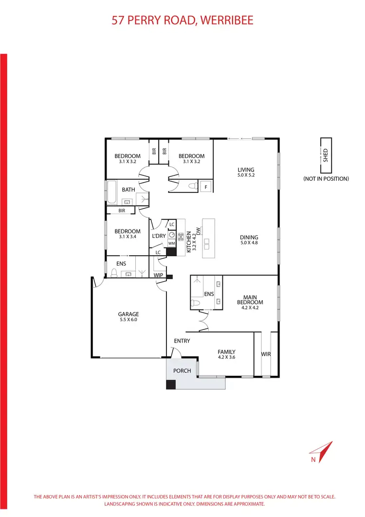 Floorplan of Homely house listing, 57 Perry Road, Werribee VIC 3030