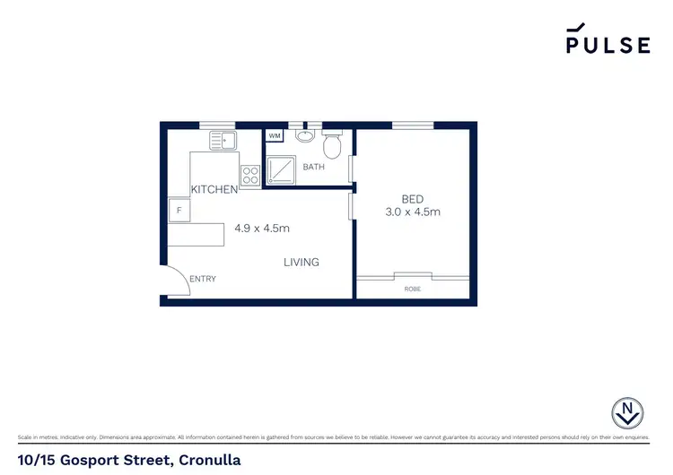 Floorplan of Homely apartment listing, 10/15 Gosport Street, Cronulla NSW 2230