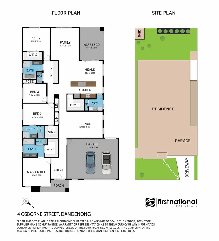 Floorplan of Homely house listing, 4 Osborne Street, Dandenong VIC 3175