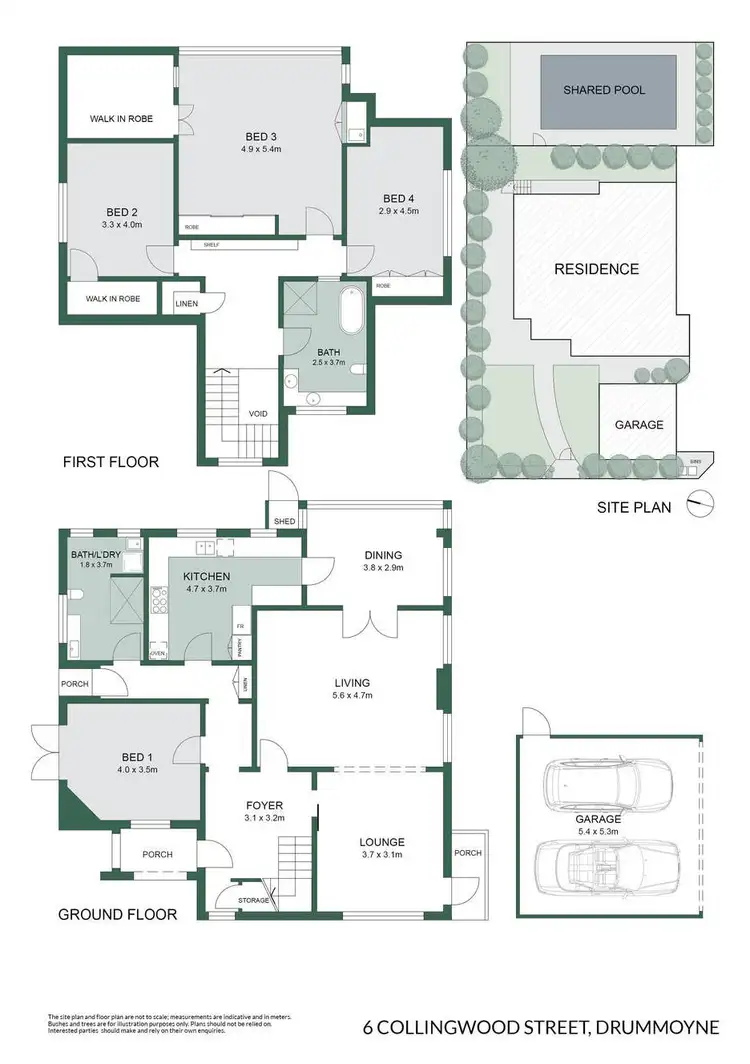 Floorplan of Homely house listing, 6 Collingwood Street, Drummoyne NSW 2047